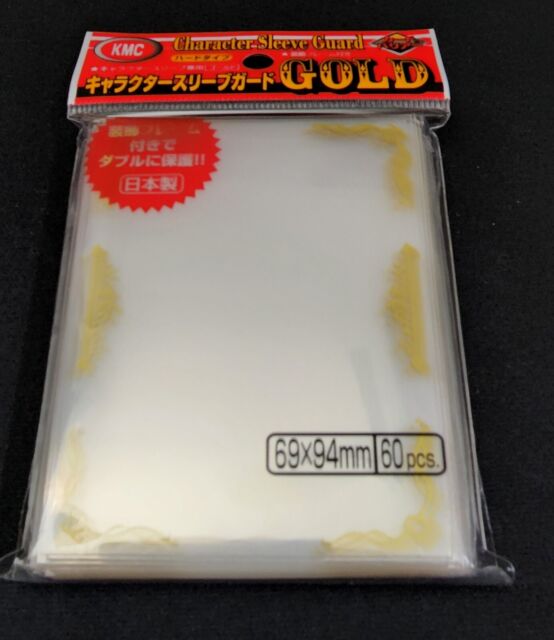 KMC Sleeve Character Sleeve Guard Standard Size 60pcs - Gold Frame