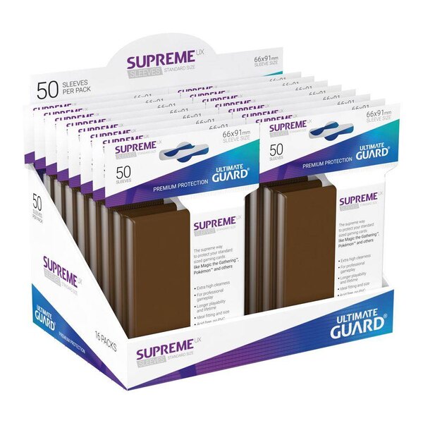 Ultimate Guard Supreme UX Sleeves Standard Size Brown - 50pcs