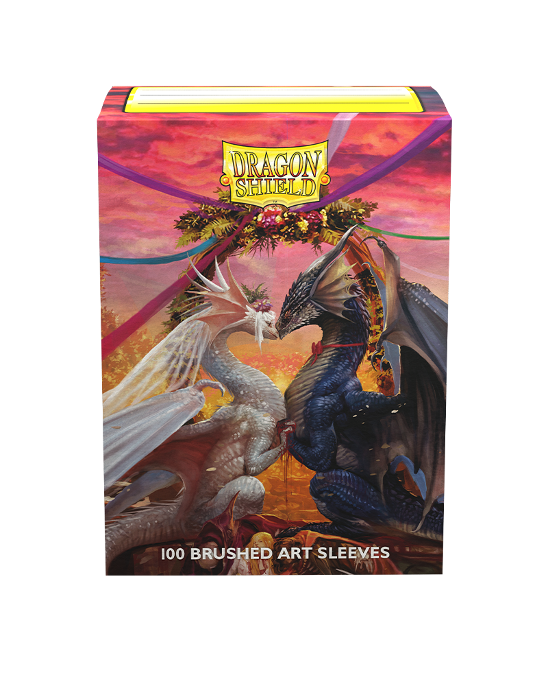 Dragon Shield Brushed Art Sleeves Standard Size 100pcs - Valentine Dragons 2023